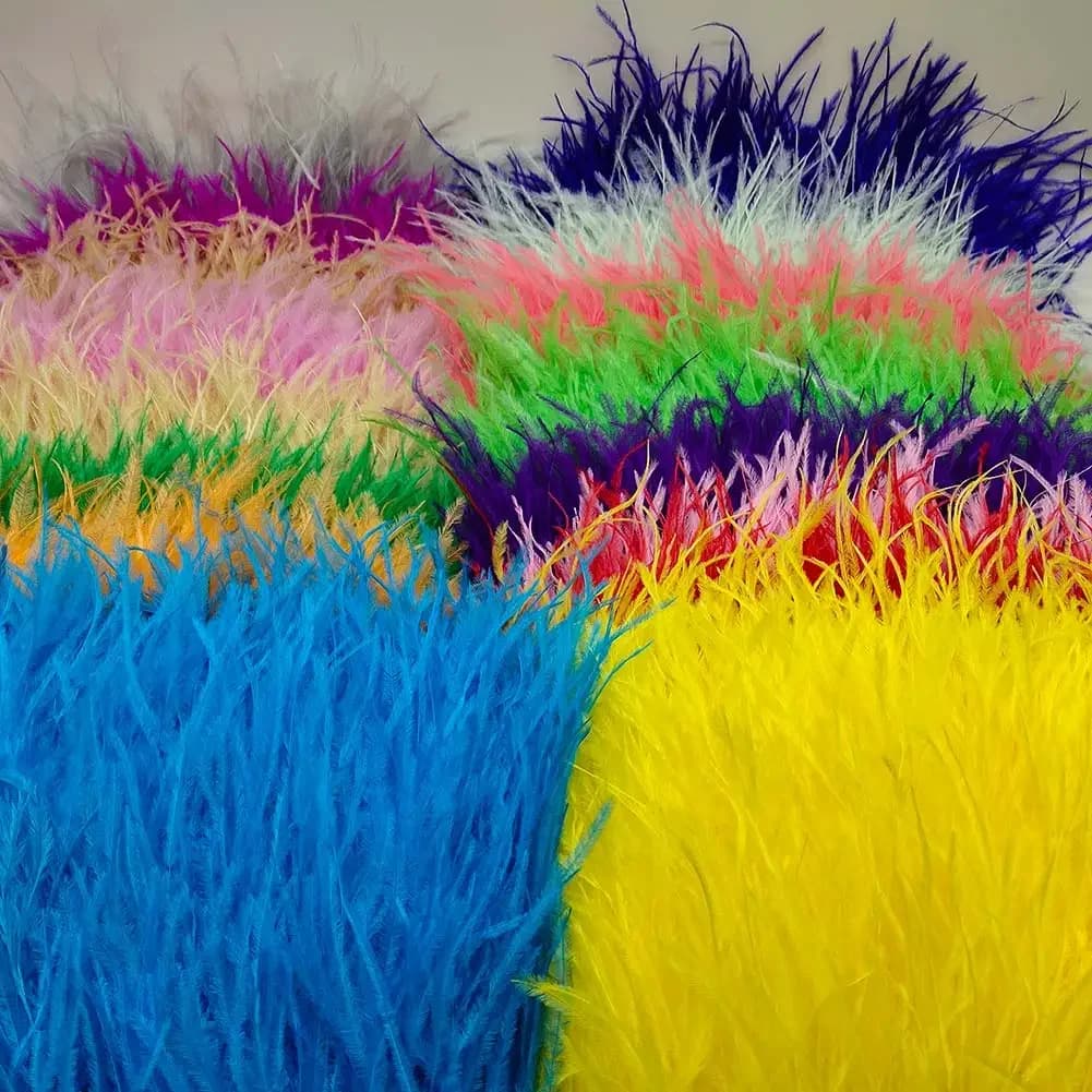 Ruban de plumes d'autruche de haute qualité, 10 verges, 10-15cm, largeur 4-6 pouces, couture, artisanat, olympiques, décoration, vente en gros