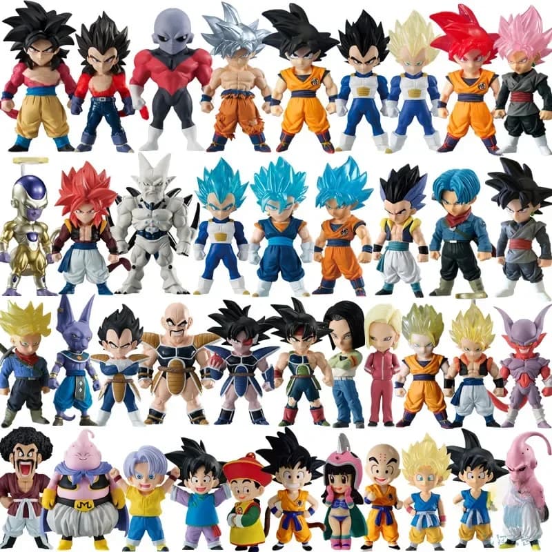CANDY TOY-Figurine d'action Dragon Ball, Super Saisuperb, Sun Goku, cheveux bleus, Vegeta Buu, Sun Gohan, jouets modèles