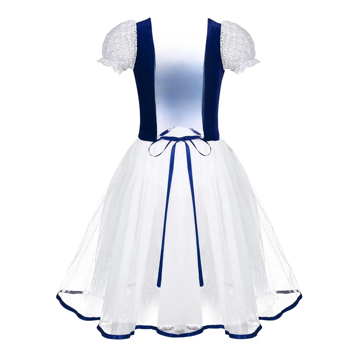 Costumes de Ballet Tutu Giselle romantiques pour filles, robe de patinage en Tulle velours, ballerine à bulles, manches courtes, robe d'été à lacets