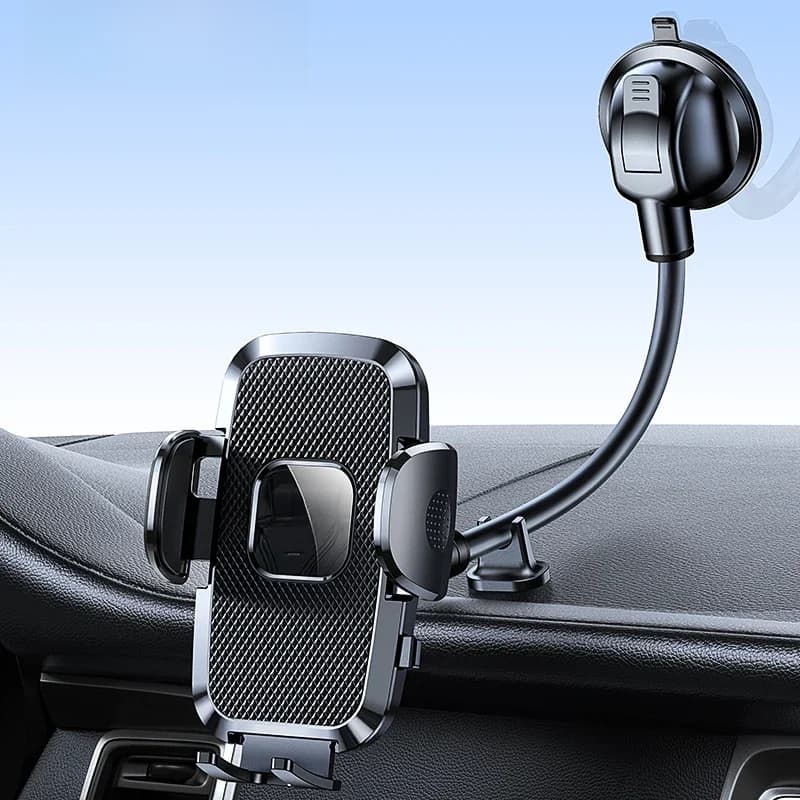 Support de téléphone pour tableau de bord pour voiture【360 ° Vue la plus large : bras long flexible de 9 pouces, support universel mains libres pour téléphone avec ventilation pour pare-brise