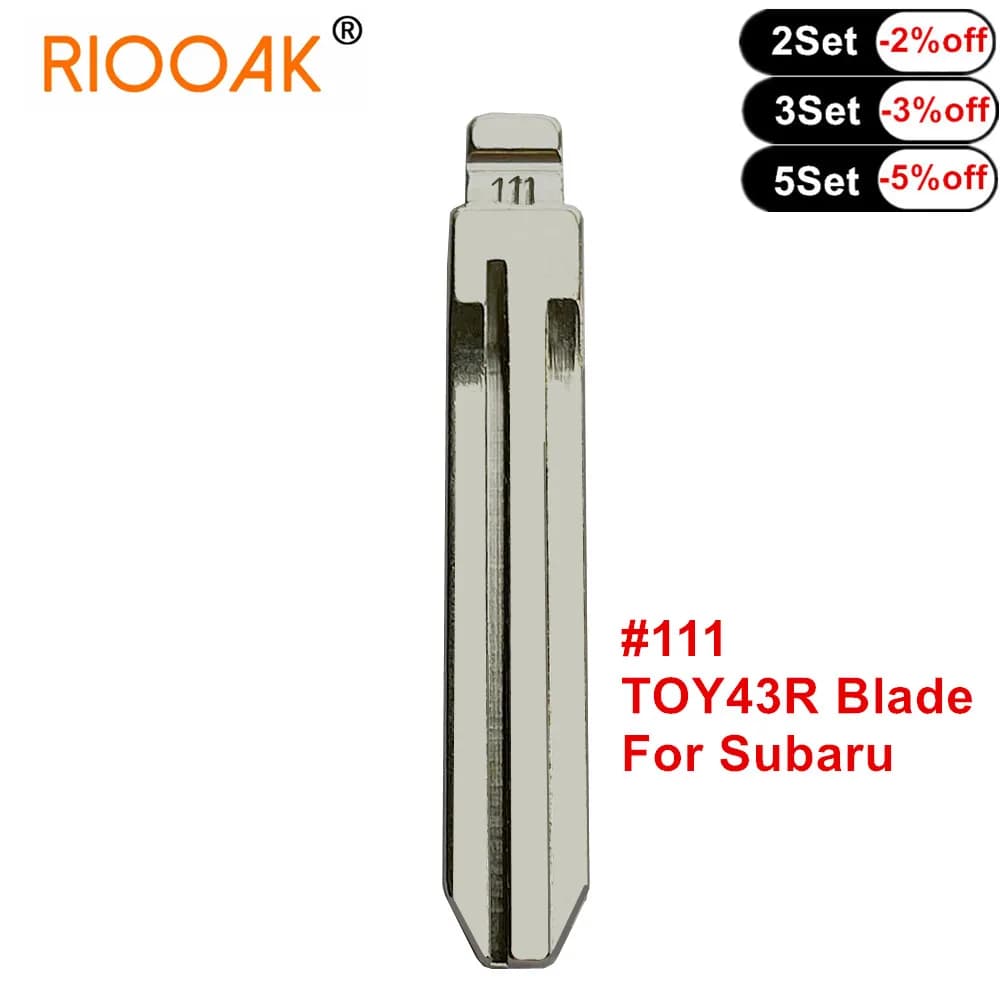 Lame de clé télécommande KD en métal non coupée, 10 pièces, #111 TOY43R pour Subaru XV KD VVDI