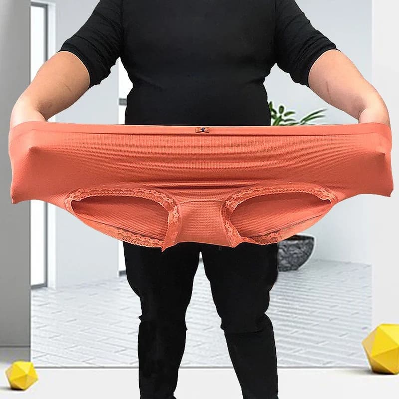 Sous-vêtements pour femmes grande taille XXXXL, haute élasticité, antibactérien, spécial pour l'obésité, culottes respirantes, lingerie pour femmes.