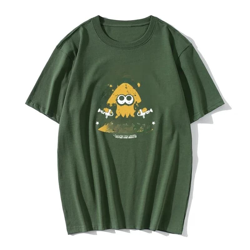Inklings Academy Splatoon hommes t-shirt encre enfant jeu calmar amusant t-shirt tissus de haute qualité T-Shirts coton Vintage hauts T-Shirts