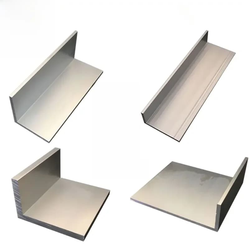 Profilé en L en aluminium 6063 à angle droit 40x40 40x50 40x60 40x80 40x100mm, profil triangulaire en alliage d'aluminium pour bordure