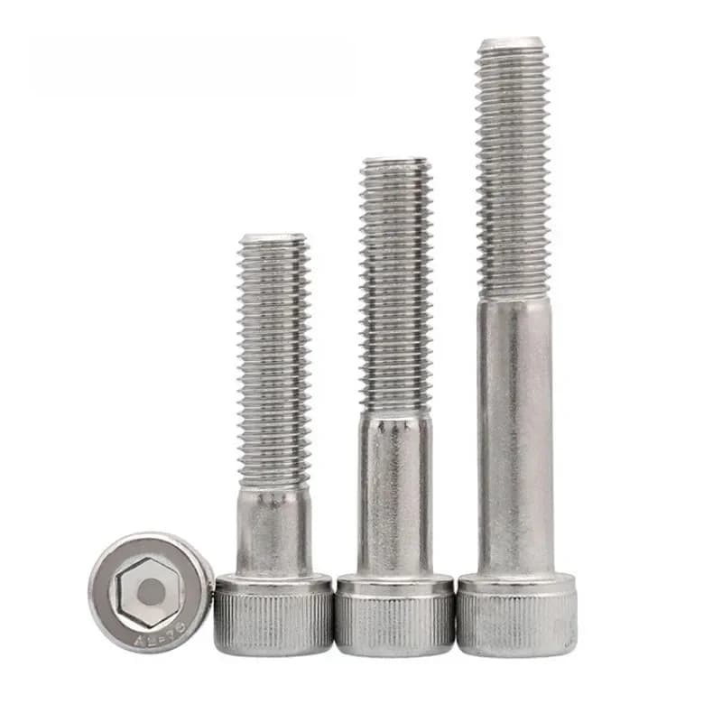 Boulons à demi-filetage M8 M10 M12, vis à tête hexagonale 8 10 12mm X 30 35 40 45 50 60 70 80 90mm, vis en acier inoxydable 304