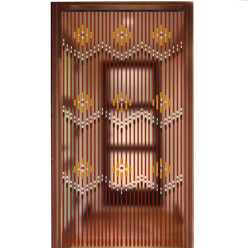 Stores en bois faits à la main 90x220cm, 31 lignes, rideaux en perles de bois, moustiquaire, porte, couloir, salon, fenêtre de porte