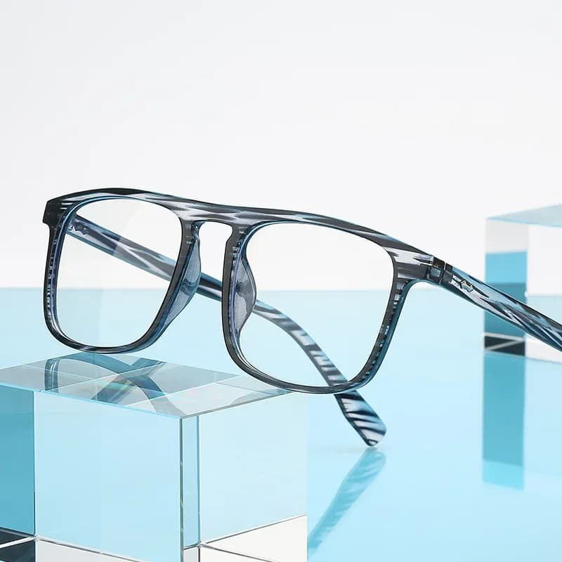 Lunettes d'ordinateur transparentes, monture carrée Anti-lumière bleue pour femmes et hommes, lunettes de blocage, lunettes optiques