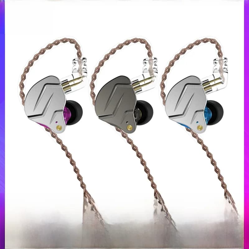 KZ ZSN Pro casque dans l'oreille moniteur technologie hybride meilleur écouteur 1BA + 1DD HIFI basse téléphone métal filaire casque avec Microphone