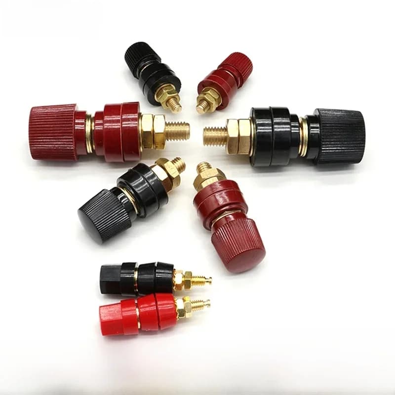 Vis filetée pour poste de liaison à fil, batterie au lithium, pinces à onduleur à souder, alimentation électrique, épissure de borne allergique, noir, rouge, M5, M6, M8, M10
