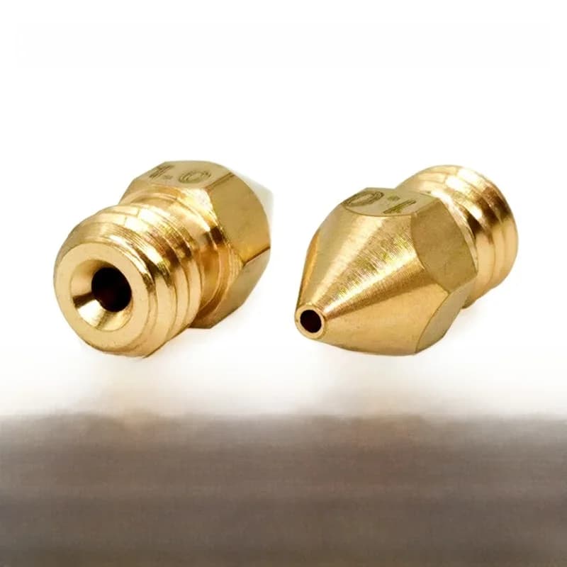 Tête d'impression pour extrudeuse MK8, buse en laiton 0.1MM 0.2MM 0.3MM 0.4MM 0.5MM 0.6MM 0.8MM 1.0MM 1.75MM 3.0MM, adapté pour imprimante 3D
