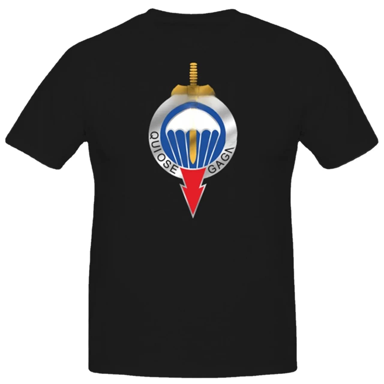 T-shirt de l'Armée Française 1 Rpima League, avec Emblème Été Coton O-cou Manches Courtes Hommes T-shirt Nouvelle S-3XL