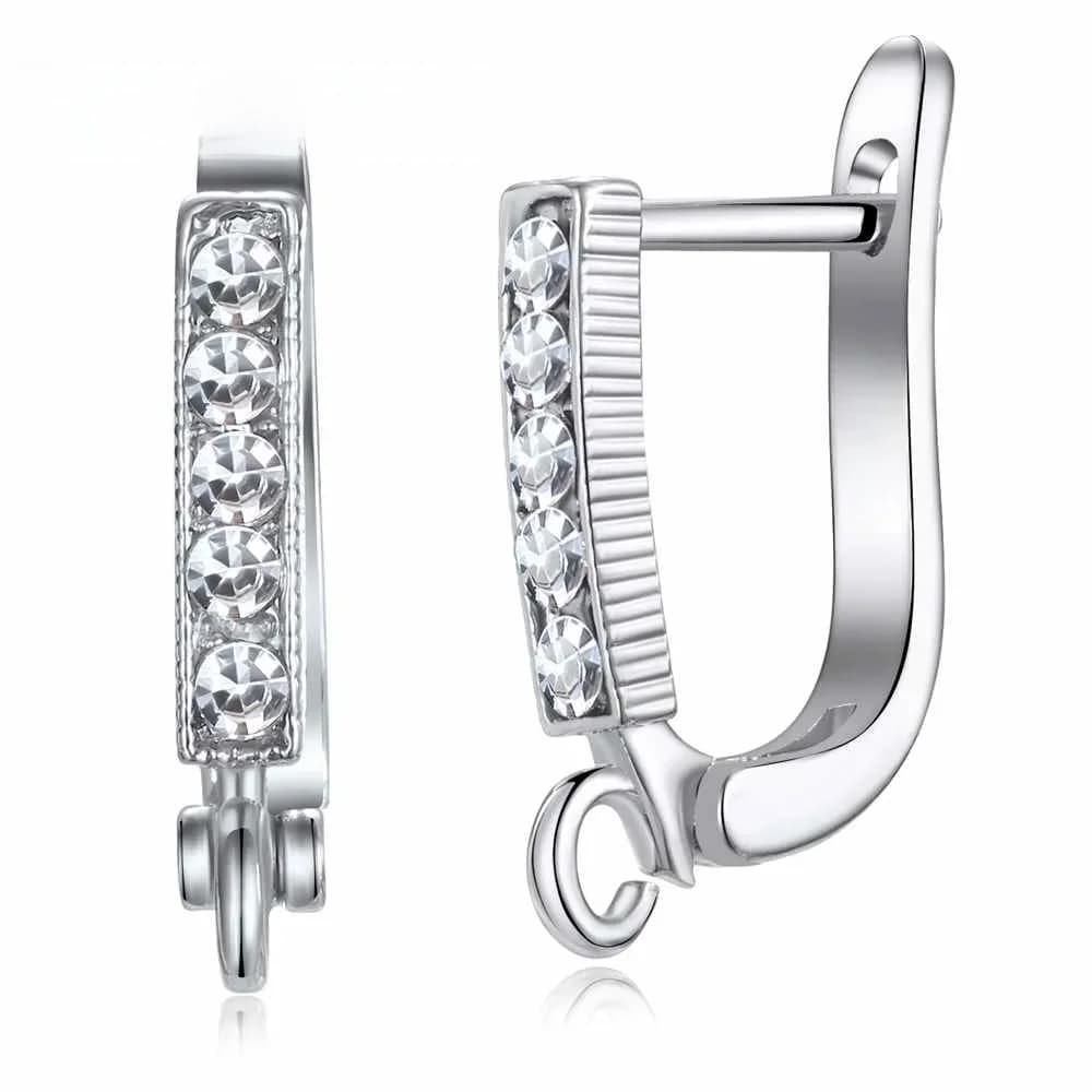 Boucles d'oreilles en argent Sterling 925 faites à la main, 2 pièces, une paire, résultats de bricolage, bijoux de qualité supérieure