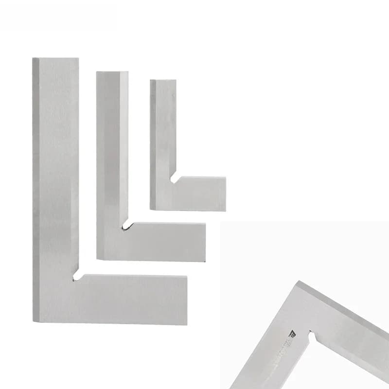 Règle carrée à bord de couteau de précision 63x40 80x50 125x80, règle à Angle droit de 90 degrés, outil de mesure d'ingénieur
