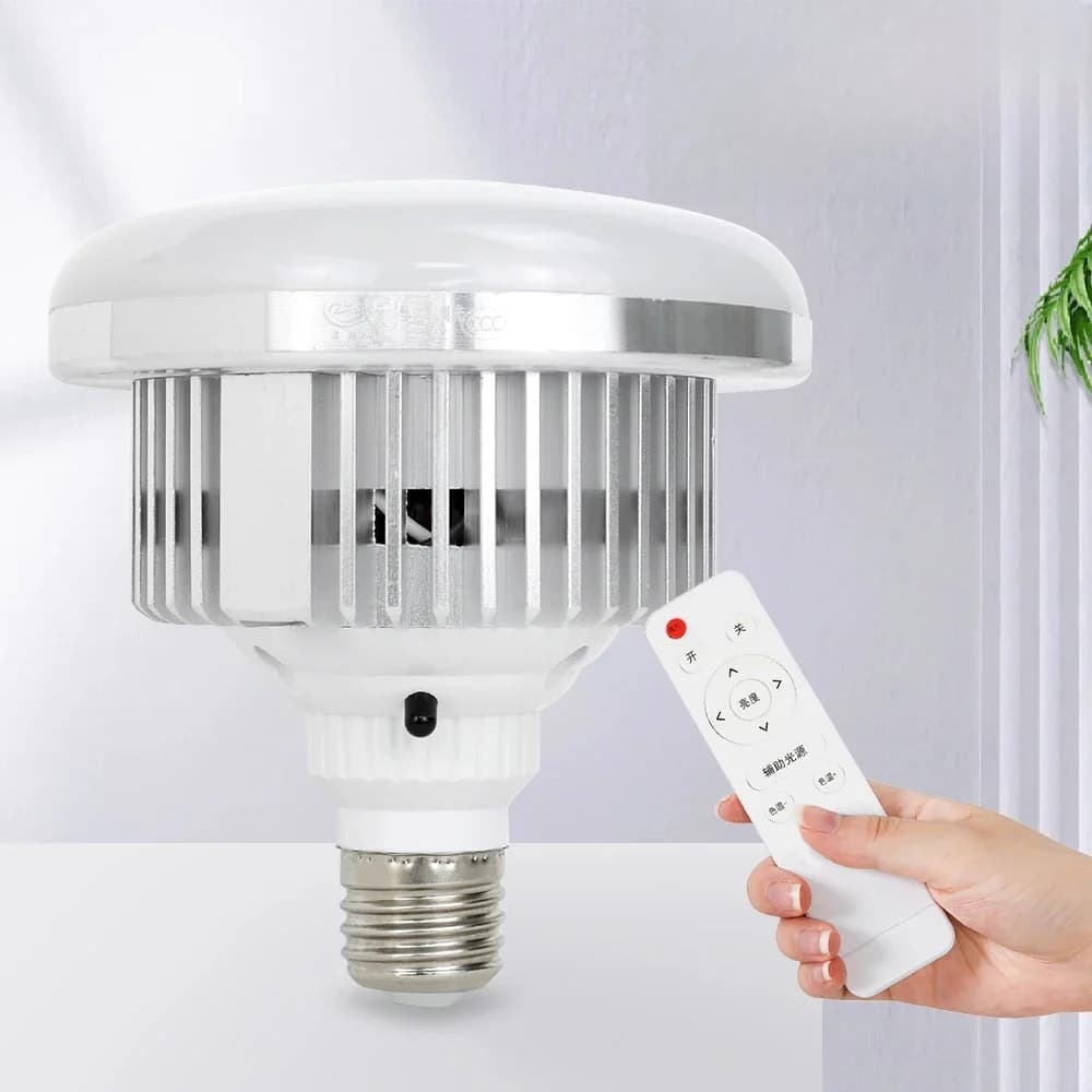 Ampoule LED E27 85W pour Studio Photo, luminosité réglable, 3200K ~ 5200K, lumière pour Photo et vidéo, pour Softbox, éclairage photographique