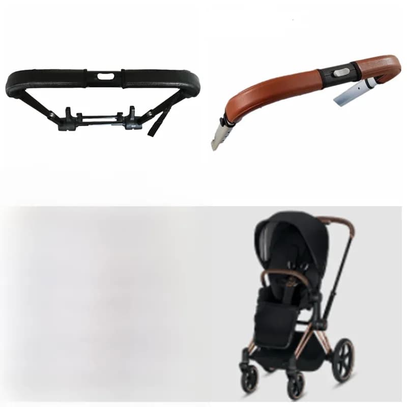 Nouvelle housse de protection en cuir PU pour poignées de poussette Cybex Priam, protège-poignées, accessoires pour barre de poussette