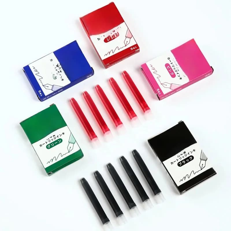 PILOT IRF-5S encre couleur jetable 5 pièces/boîte 8 couleurs pour 78G Smiley stylo plume encre sans carbone Non encre fournitures scolaires/bure