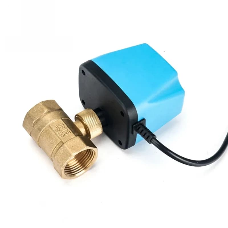 Robinet à bille électrique à deux fils, 1/2 ", 3/4", 1 ", 2" normalement fermé ou ouvert, AC 220V, DC 12V, DC 24V