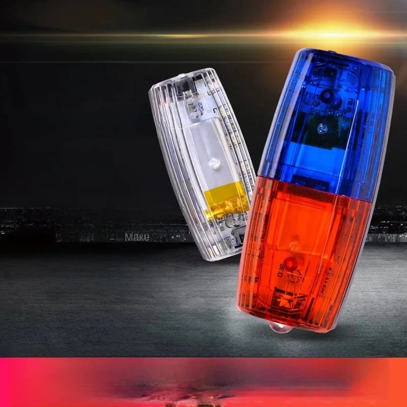 Bleu rouge jaune rouge couleur LED clignotant lampe d'épaule lumière alarme patrouille avertissement
