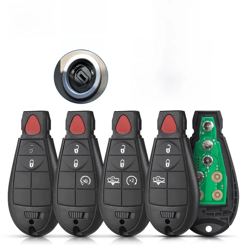 Clé télécommande intelligente 433Mhz, IYZ-C01C degrés, pour Chrysler, Jeep, Dodge, chargeur de véhicule, Challenger, Durango, Grand, caravane