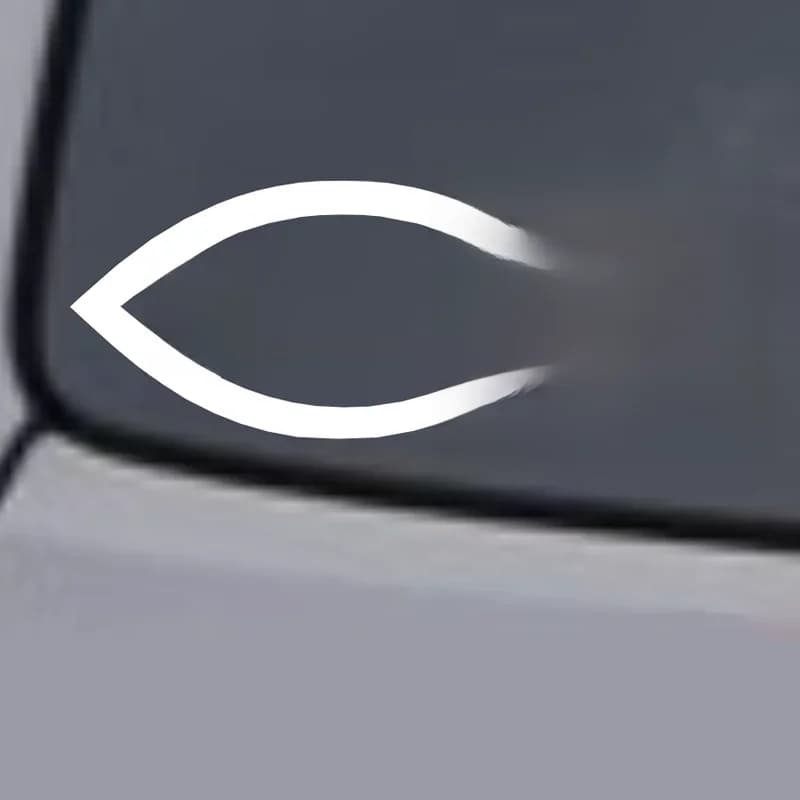 Autocollant en vinyle poisson du jésus, autocollant mural pour fenêtre de voiture, pare-chocs, dieu, symbole religieux, croix, pour ordinateur portable