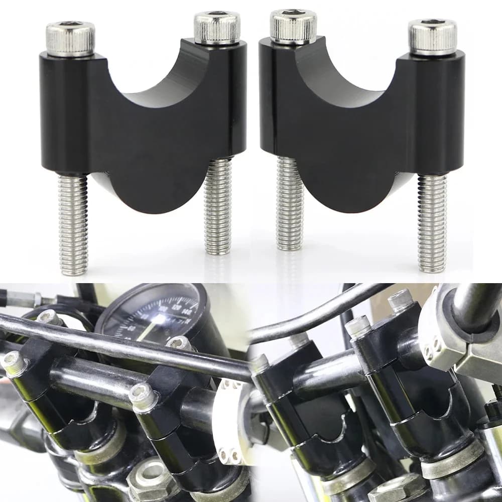 Pinces de montage de guidon, 22mm 7/8 ", pour Suzuki Bandit GSF 250 GSR400 GSR600 GSR750 GSX1000S Katana GSXS750 SV650 1000S
