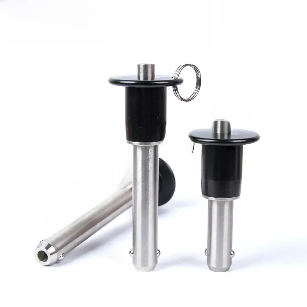 Exacpilles à fente en acier inoxydable, goupilles à bille autobloquantes, goupille à ressort à dégagement rapide avec poignée à bouton, VCN110, 1PC
