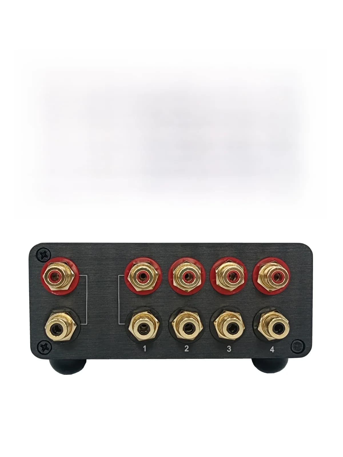 SOLUPEAK-Sélecteur d'entrée de source de signal RCA à 4 voies, boîtier de commutation audio stéréo, répartiteur passif, distributeur Premium HIFI-S1