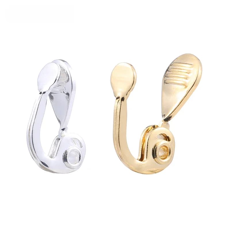 UNNAIER2/10 pièces femmes pince sur boucles d'oreilles pour bijoux à bricoler soi-même faisant des accessoires boucle d'oreille accessoires, cuivre mode femmes bijoux2023