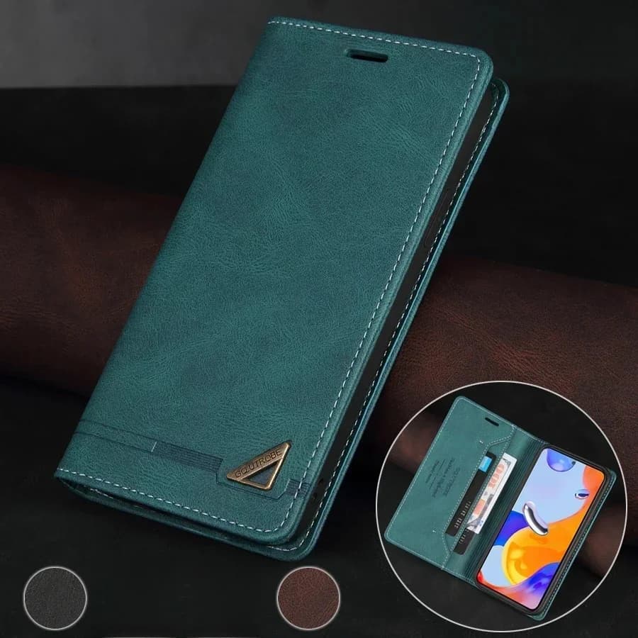 Étui portefeuille en cuir à rabat magnétique, fente de blocage RFID, pour Xiaomi 14T Poco X7 Redmi 14C 13C 12C Note 14 Pro + 14S 13 12 11 10 Pro