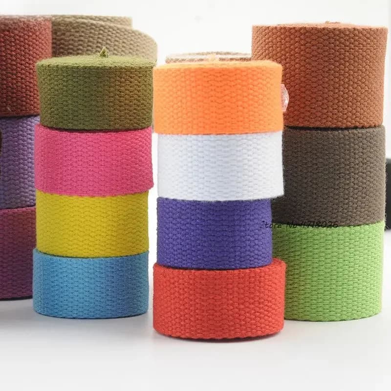 Ruban en Toile de Coton de 5 Mètres, 25/30/38mm, Accessoires de Sac à Dos, Pièces de Bricolage Artisanal pour la Maison