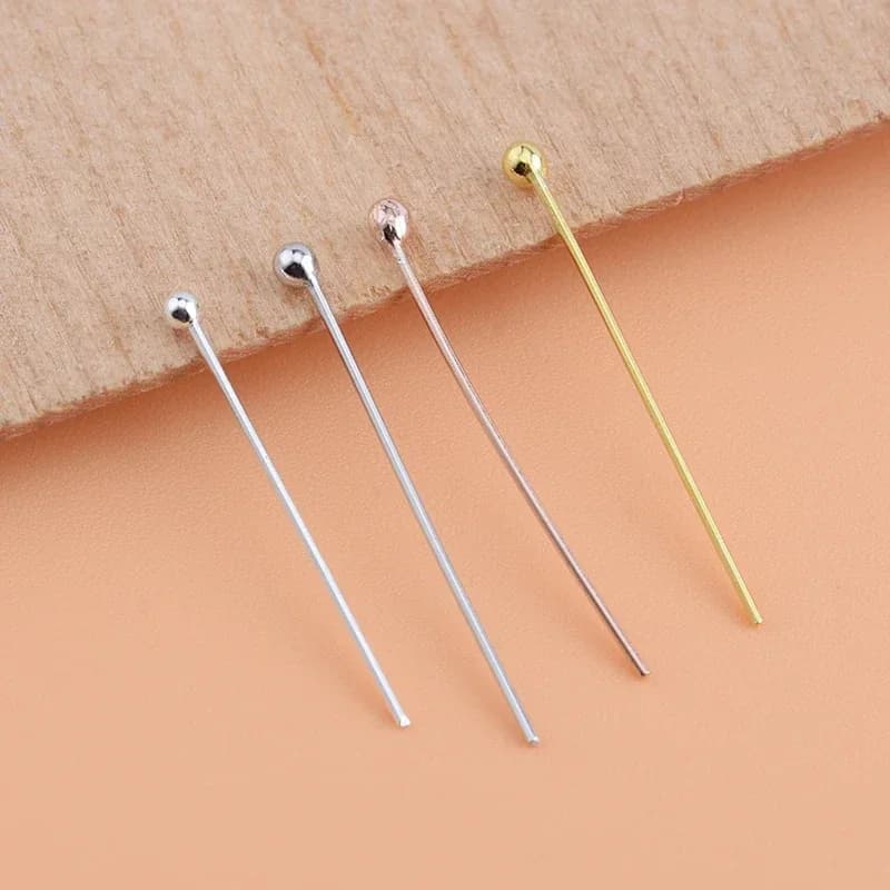 Pointeur à bille en argent Sterling 925, 10 pièces, matériaux de fabrication faits à la main, accessoires de bijoux