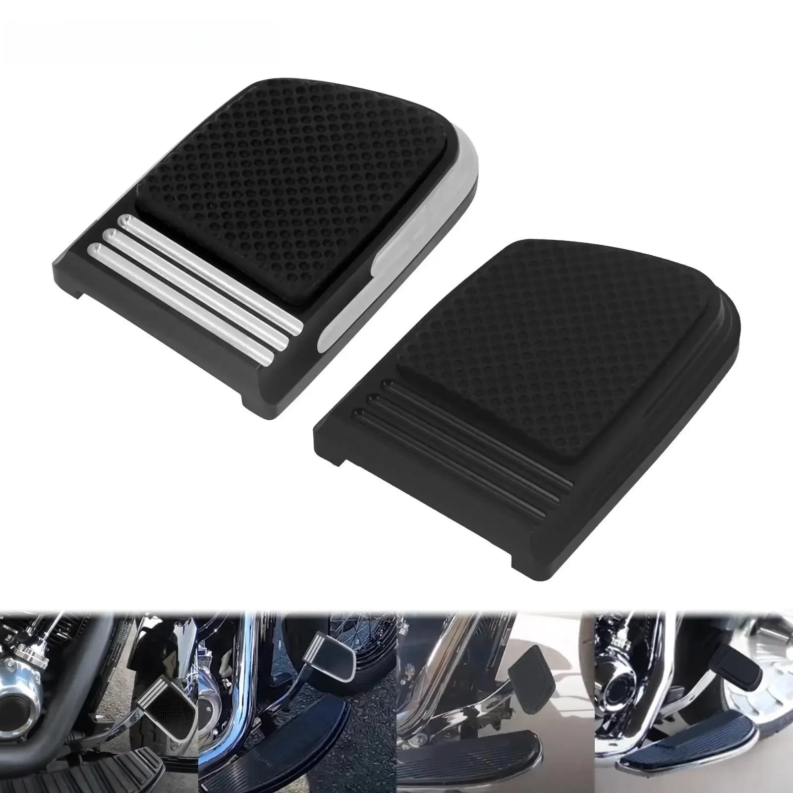 Couvre-pédale de frein CNC pour moto, noir chromé, pour Harley Softail FLSB Breakout FXBR FXBRS 2018-2025