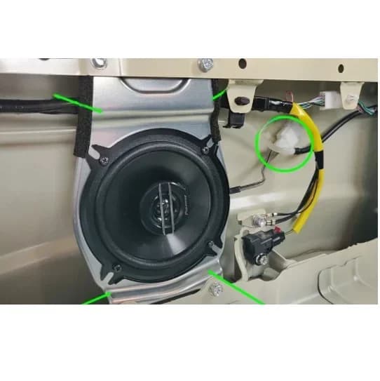 Kit de support de haut-parleur arrière 5 pouces avec faisceau de câbles pour Suzuki Jimny 3 portes JB64 JB74 2019 2020 2021 2022 2023 2024 Accessoires