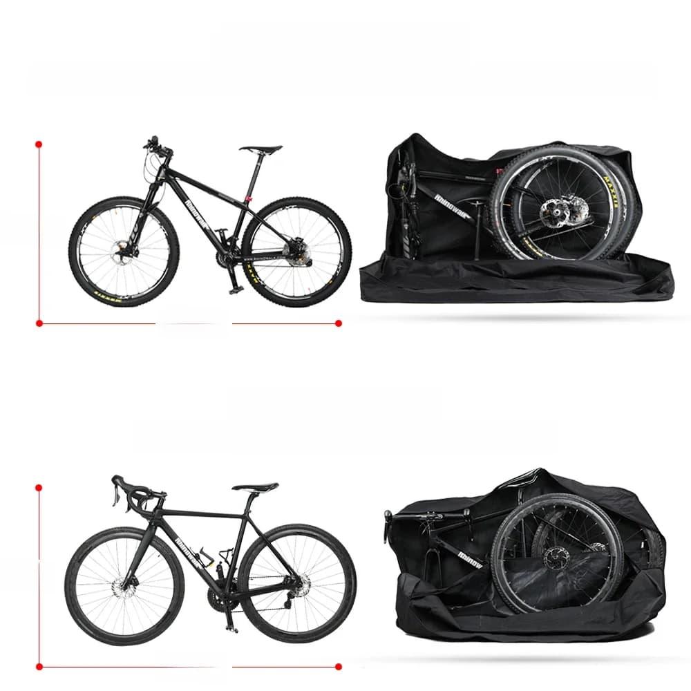 Bal inowalk-Sac de transport pliant pour vélo, housse de vélo de grande capacité, sac de voyage portable extérieur, emballage de vélo, rangement, Electrolux, 26 "-29"