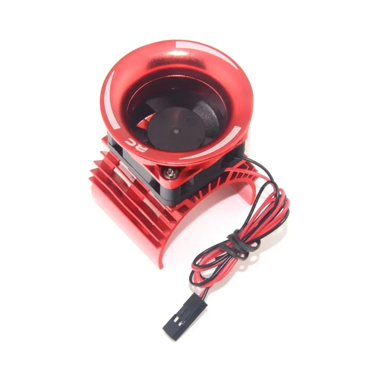 Pour WLtoys A959-B A979-B 144001 124019 Couvercle de dissipateur thermique de moteur en aluminium pour voiture RC 1/12 + ventilateur de refroidissement pour moteur sans balais 3650 540