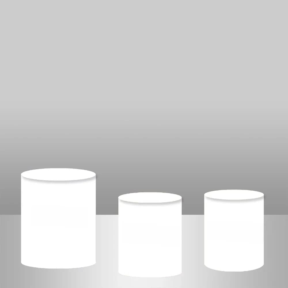 Couverture de socle cylindrique sur mesure pour la décoration de table de fête prénatale, de mariage ou d'anniversaire