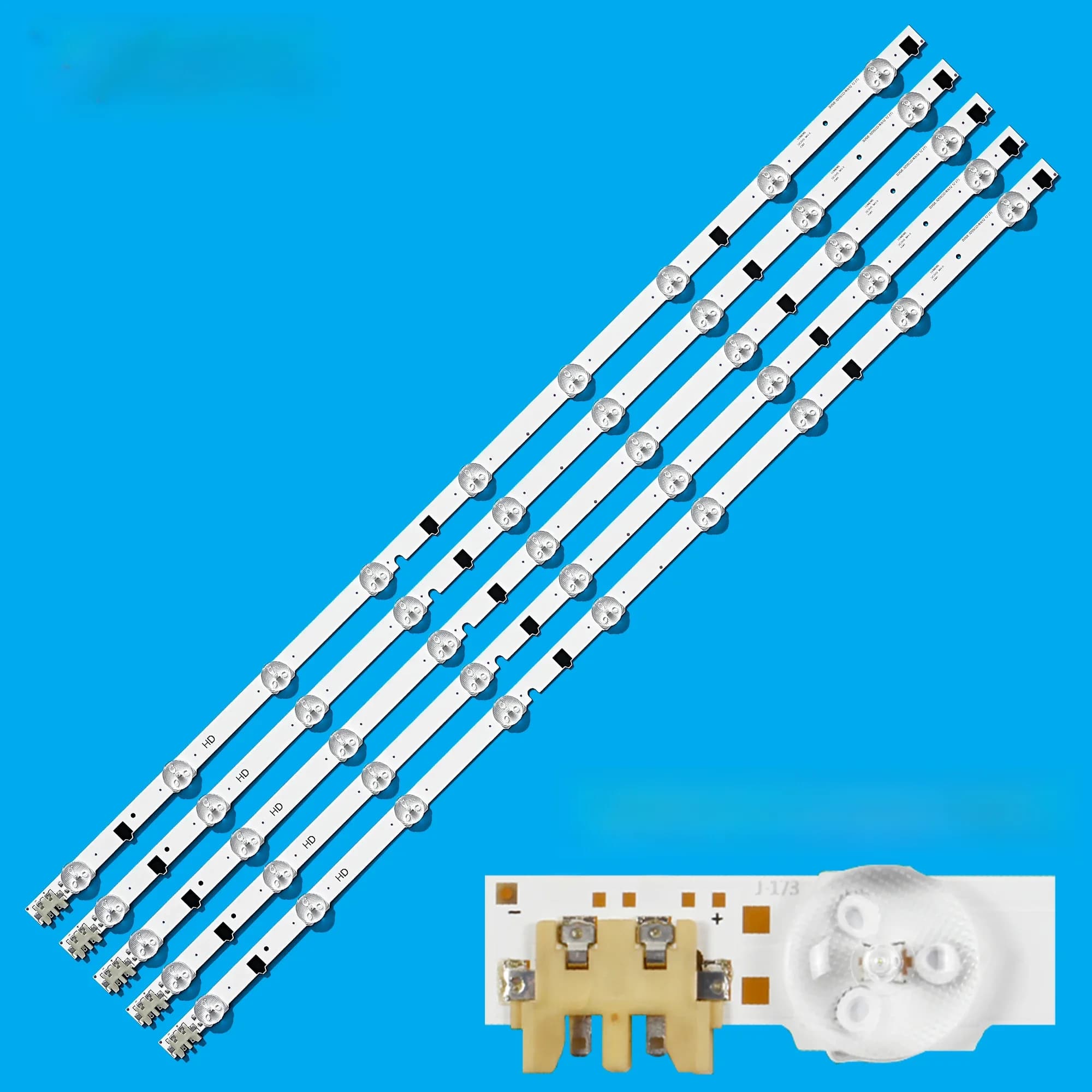 Bande LED pour UE32F4000AW UE32F5000AK UE32F5030AW UE32F5300AW UE32F5300AK, Kit de bande de rétro-éclairage TV, 9 lentilles de lampe, 5 bandes
