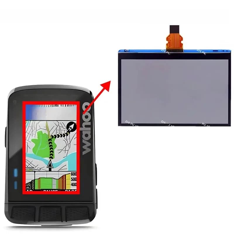 Écran LCD 2.7 pouces (sans câble de rétroéclairage) pour écran LCD de vélo Wahoo elemnt wfcc1 GPS