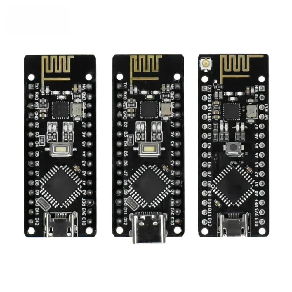 Carte Micro USB RF-Nano Nano V3.0 ATmega328P QFN32 5V 16M CH340 intégrée NRF24l01 + 2.4G sans fil pour Arduino