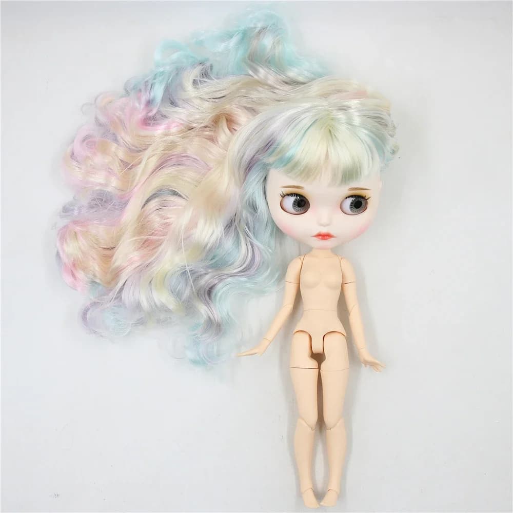ICY DBS Blyth – poupée articulée, 30CM, peau foncée, brillante, bleue, blanche, mate, multicolore, jouet animé, 1/6