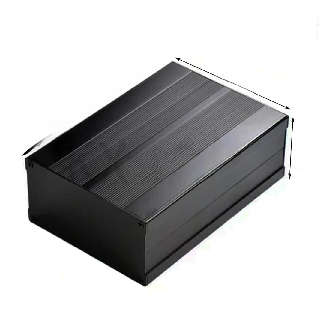 Boîtier en aluminium 106x55x100/150/200mm, composants électroniques en alliage fendu, coque PCB, projet d'instruments de bricolage