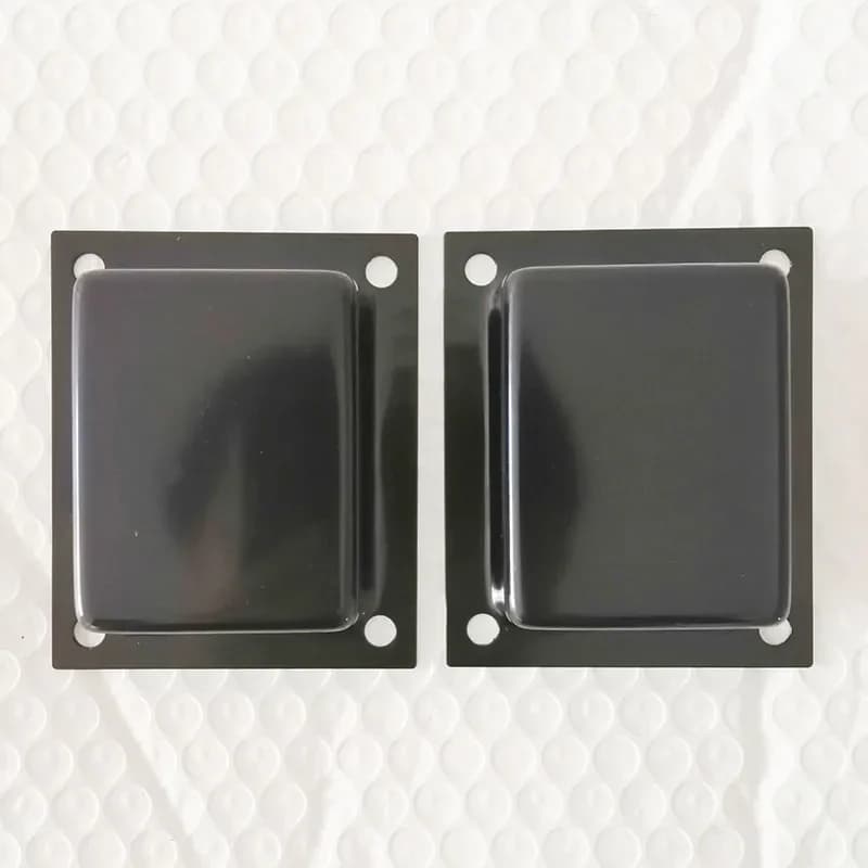 Couvercle de transformateur EI66/76/86/96/105/114, 2 pièces, cloches d'extrémité de stratification, carénage latéral en fer, bouclier de protection supérieur, accessoires pour haut-parleurs
