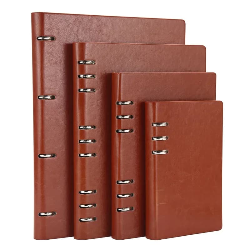 Carnet à feuilles mobiles creuses A4 A5 A6 B5, carnet détachable, bloc-notes en cuir, classeur, bloc-notes, papeterie