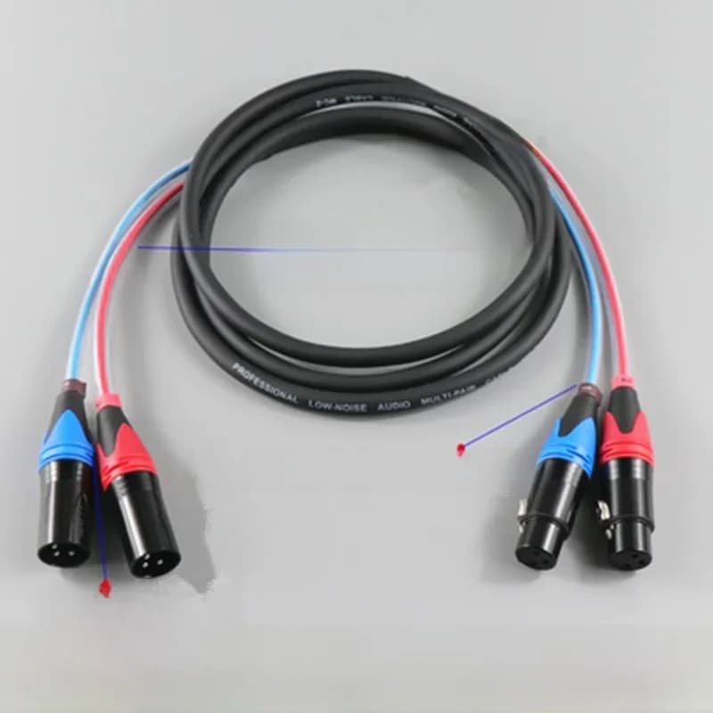 Audio nouveau câble serpent à 2 canaux XLR femelle/mâle câble de signal audio multicanal câble de signal de transmission d'éclairage de scène de voiture