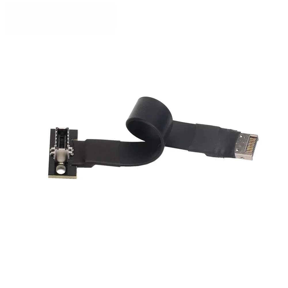 ADT Link-Câble d'extension interne USB 3.2 type E mâle vers femelle, avec trous de vis, pour carte mère