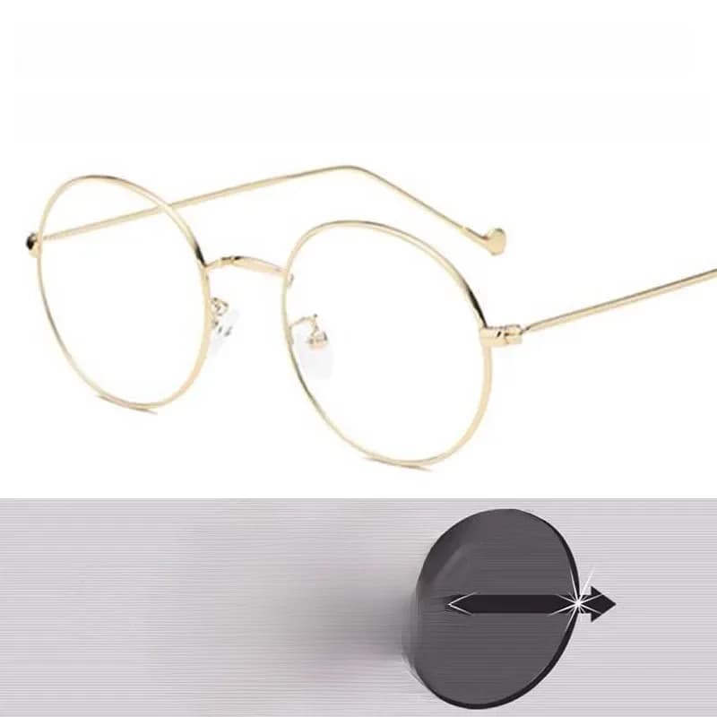 Mode métal cadre rond lunettes de lecture hommes femmes petite optique unisexe lunettes + 50 + 75 + 100 + 150 + 200 + 250 à + 600