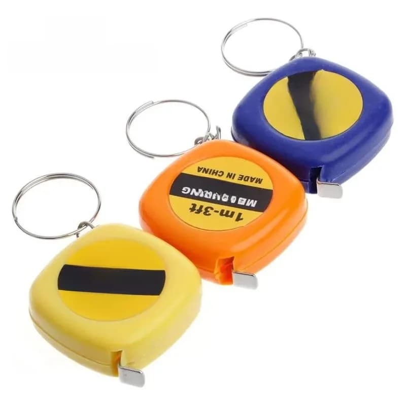 Mini ruban à mesurer en acier, règle, porte-clés, clé à mesurer rétractable facile, petit ruban à mesurer JOSmall, document aléatoire, recommandé par les enfants