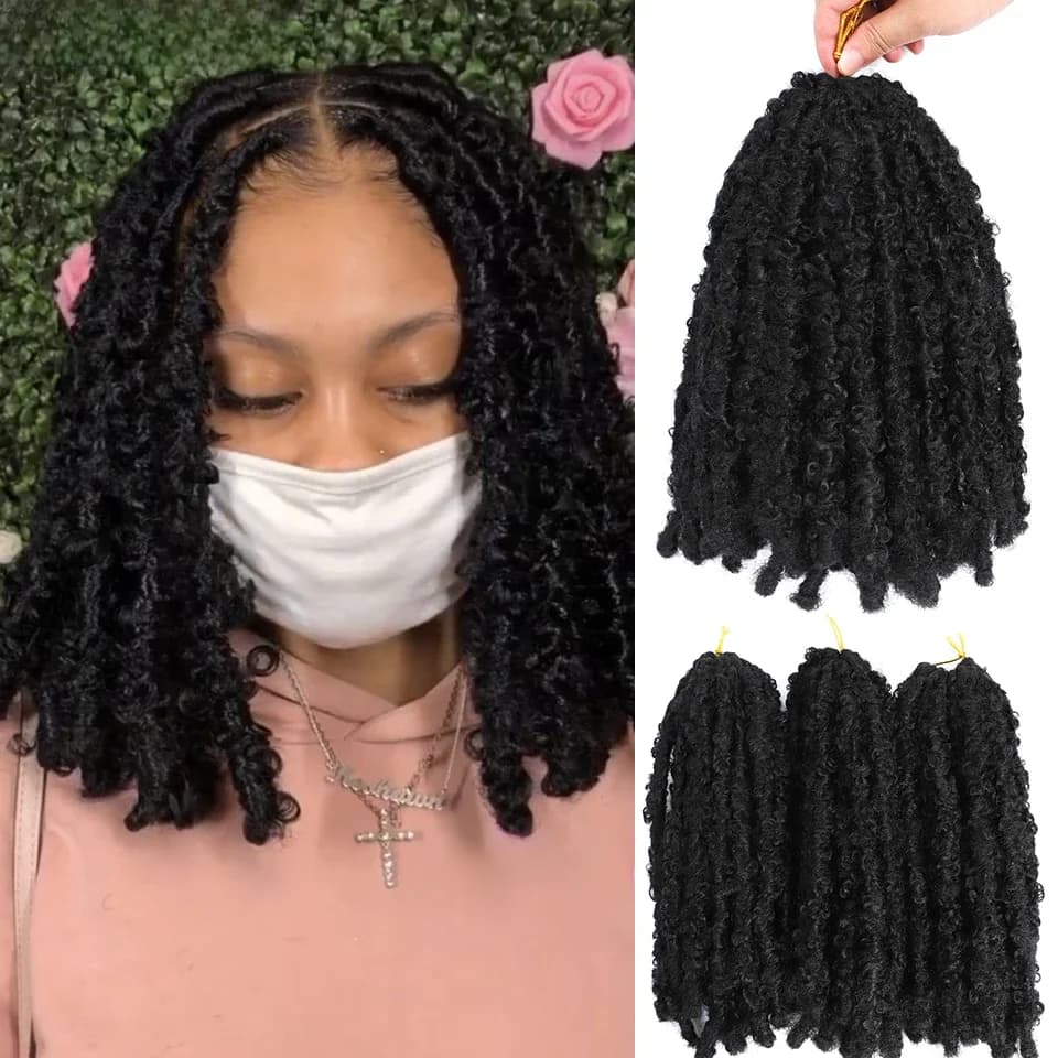 12 Pouces Meche Butterfly Locks Real Butterfly Locs Bob Crochet Hair Naturel 613 Blonde 30 27 Bug Colored Ombre Locks Butterfly Crochet Distressed Locs Crochet Hair