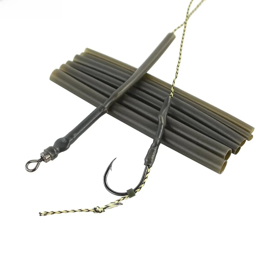 25 pièces plates-formes de pêche à la carpe Tube rétractable chauffage Tube rétractable taille 1mm 2mm 3mm accessoires de pêche à la carpe AE071