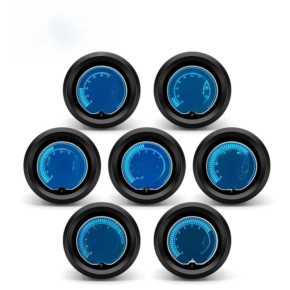 DRAGON jauge 52mm tachymètre tension Boost température de l'eau température d'huile presse à huile jauge ETG LED affichage numérique jauge de voiture 7 couleurs changement